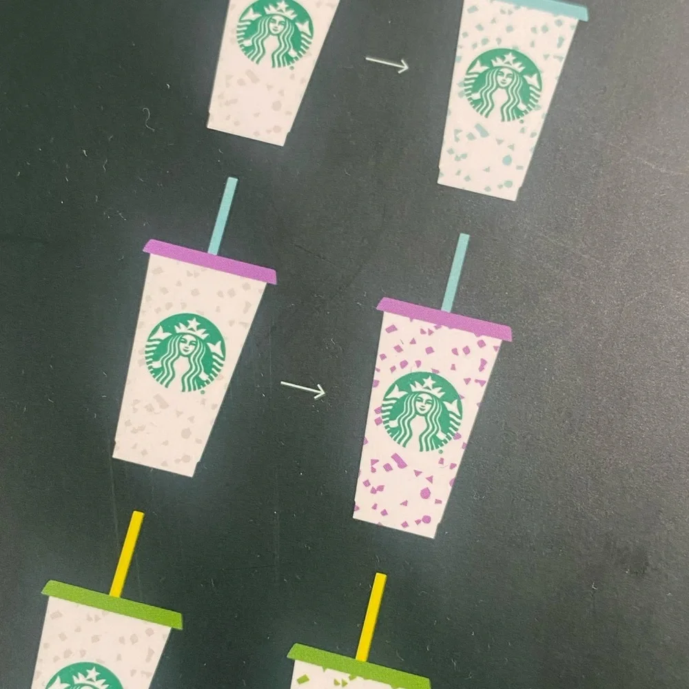 EXCLUSIVE color changing reusable 🌎cups w/straws by STARBUCKS! See pic 4 deets!